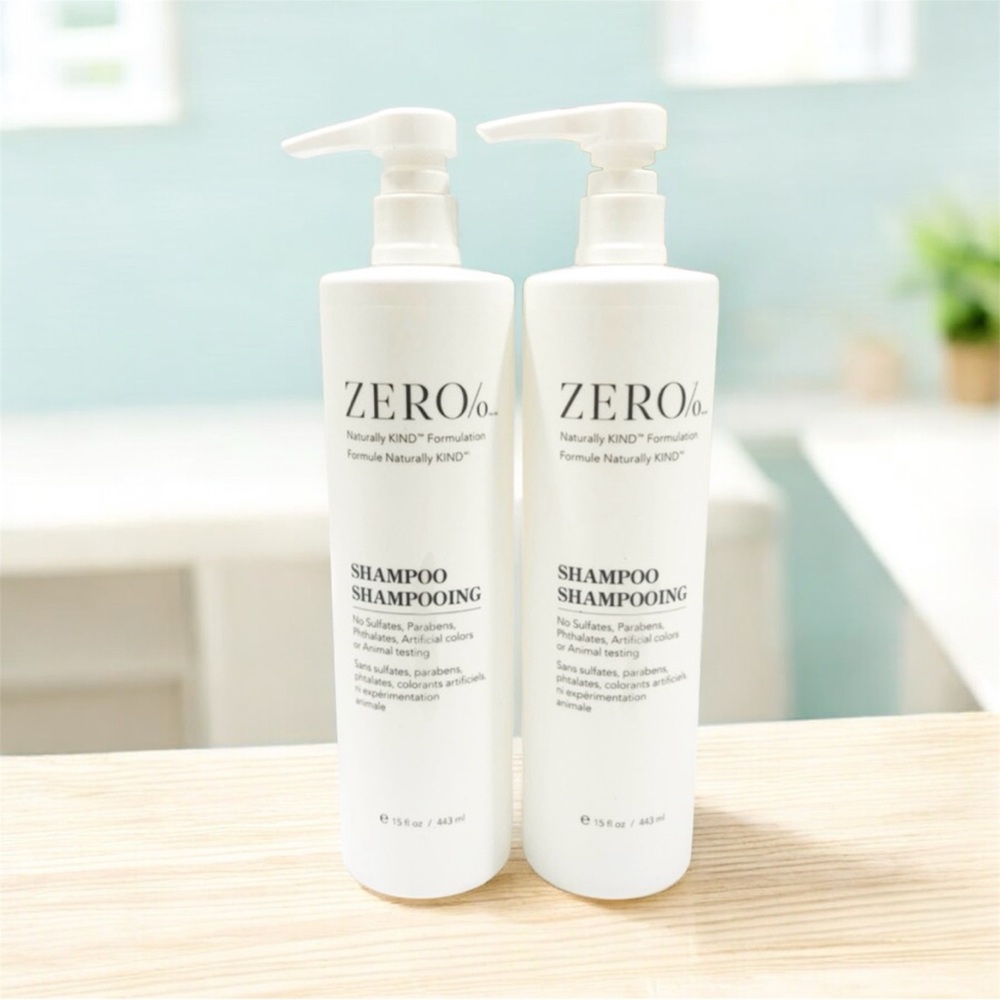 (2 PACK) SHAMPOO ZERO% by NATURALLY KIND - 15 fl.oz